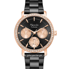 Alexandre Christie Passion AC 2B92 BF BBRBA Black Dial Black Stainless Steel Strap