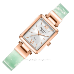 Alexandre Christie Passion AC 2C05 LHBRGSLGN Silver Dial St Steel Acetate Strap