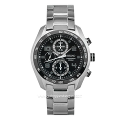 SEIKO Chronograph SNDD35P1 Black Dial Stainless Steel Strap