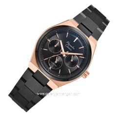 Jam Tangan Alexandre Christie AC 8697 BF BBRBA Sapphire Black Dial Black Stainless Steel Strap