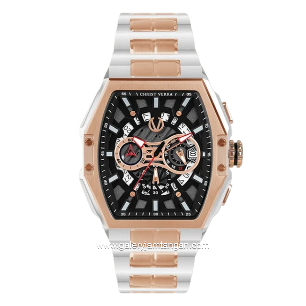 CHRIST VERRA CV 12381G-14 White Gold Stainless Steel Strap