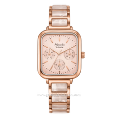 Alexandre Christie Passion AC 2C14 BFBRGPN Pink Dial St Steel Acetate Strap