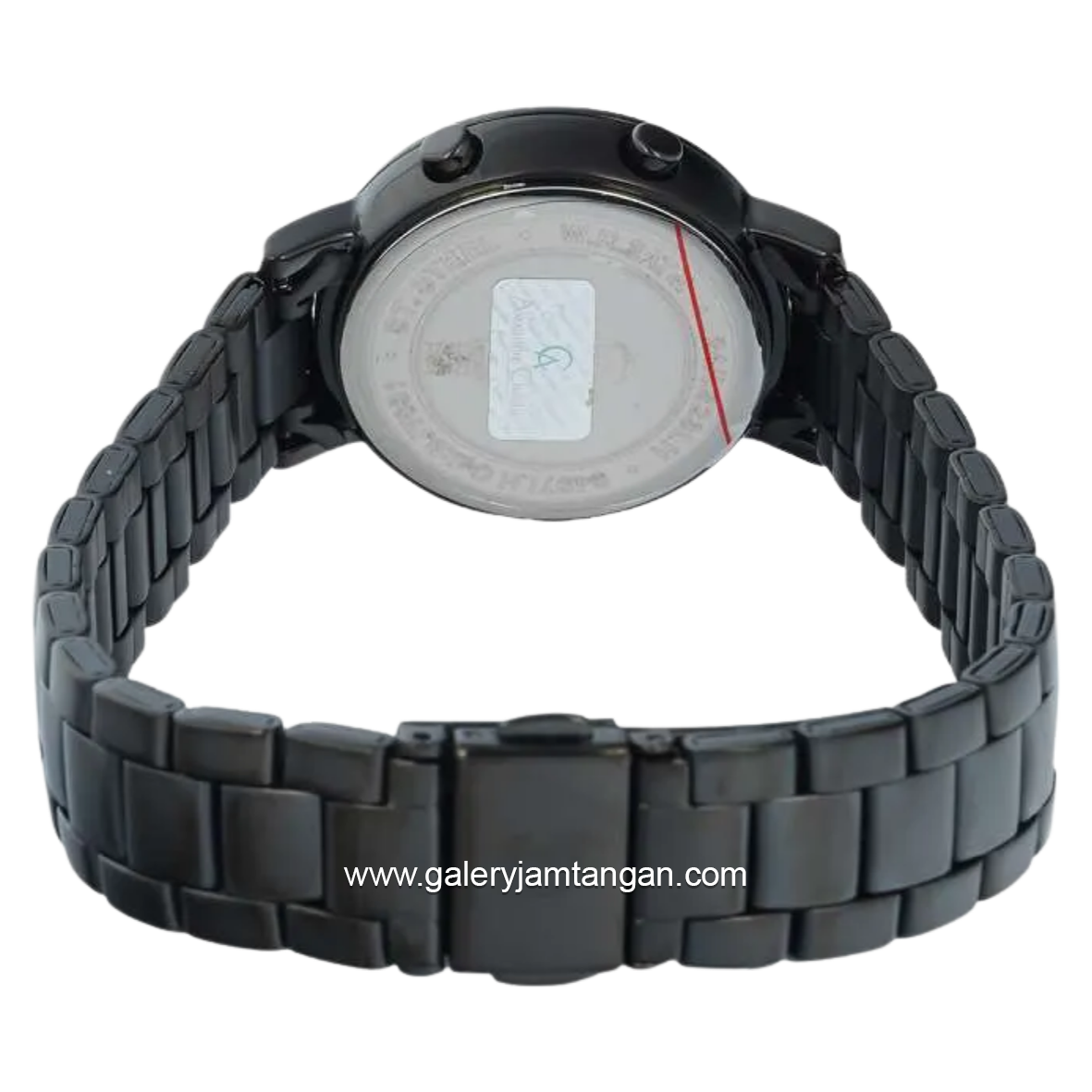 Alexandre Christie Digi AC 9497 LH BIPBA Black Digital Dial Black Stainless Steel Strap