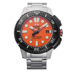 ORIENT M FORCE RA-AC0L08Y00 Dial Orange Stainless Steel Strap